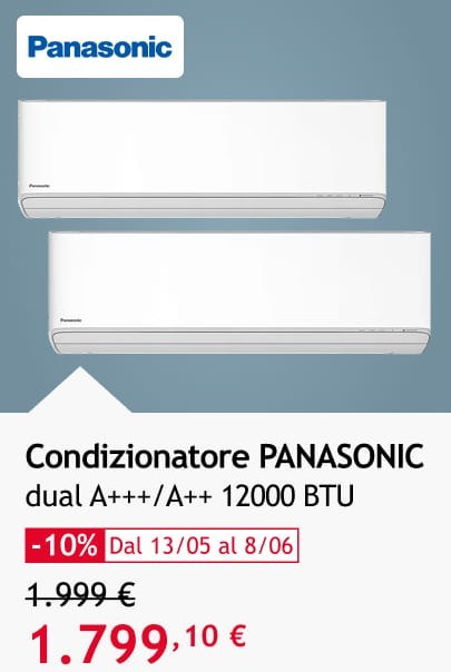 Condizionatore PANASONIC 1799,10 &euro;