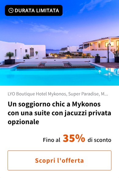Un soggiorno chic a Mykonos con una suite con jacuzzi privata opzionale