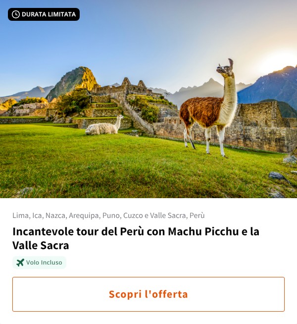 Incantevole tour del Perù con Machu Picchu e la Valle Sacra