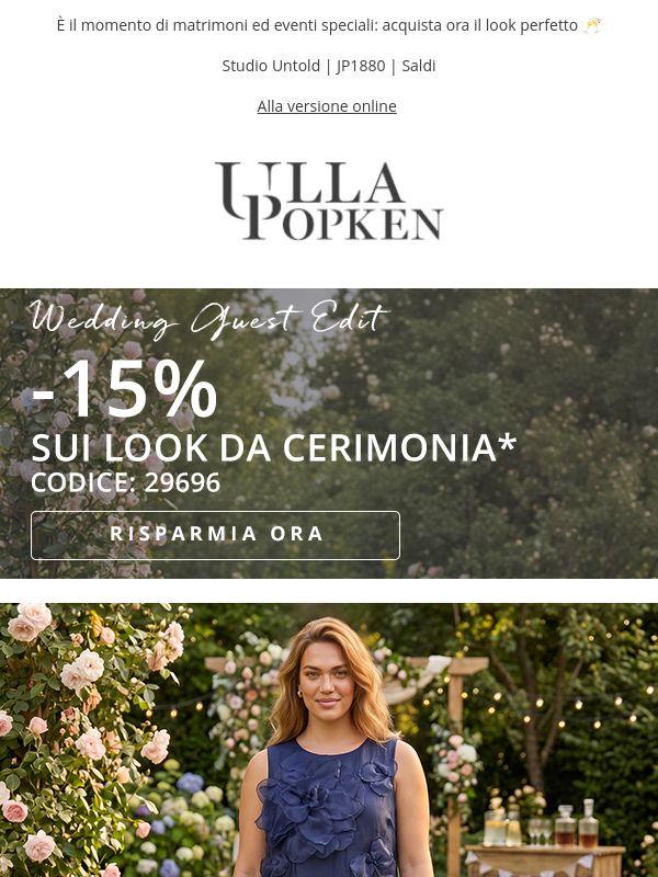 Sei invitata: -15% sui look da cerimonia! 💌