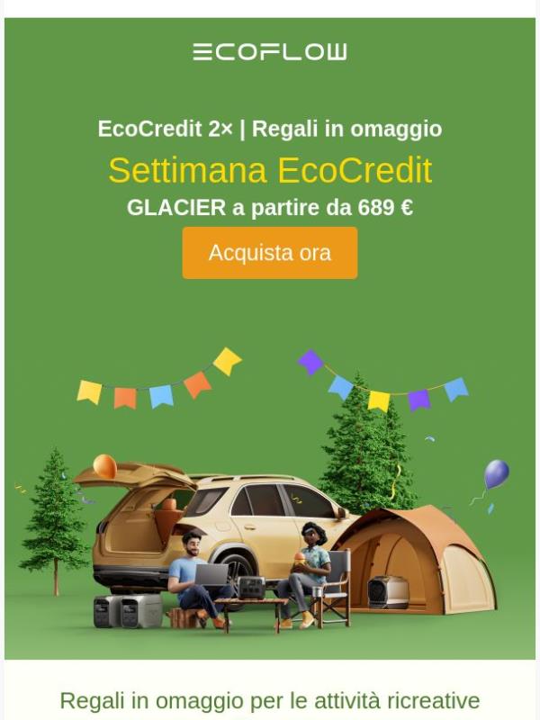 Torna la settimana EcoCredits: Prezzo ribassato per WAVE & GLACIER!