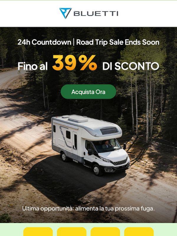 ⏳ Ultime Ore: Fino al 39% OFF per il Tuo Road Trip
