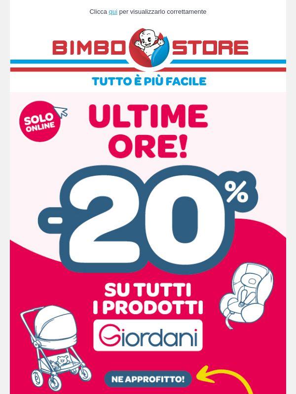 🔥 ULTIME ORE per la promozione -20% GIORDANI! 🔥