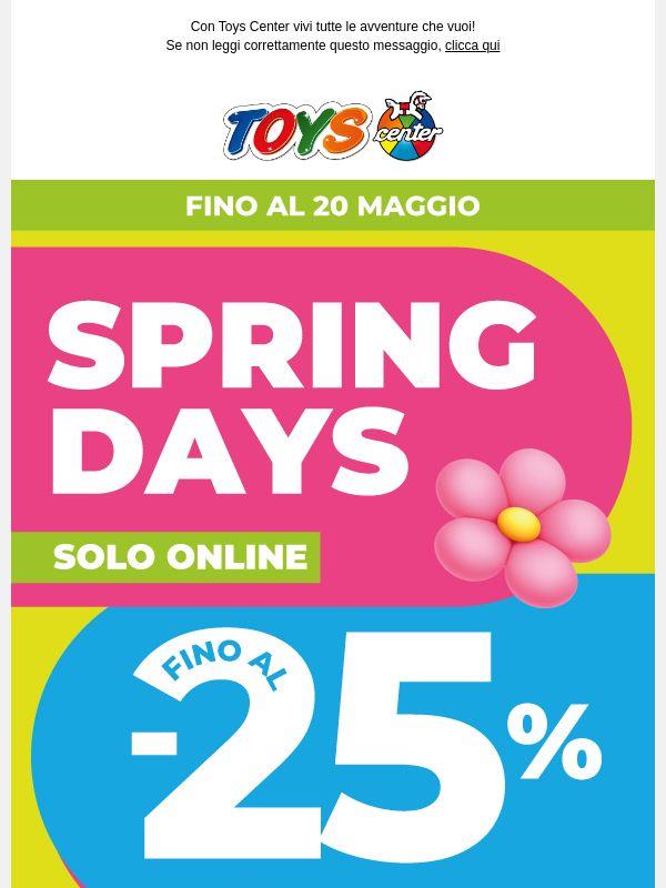 📢 Fino al -25% su TUTTO! Solo ONLINE per 3 giorni!