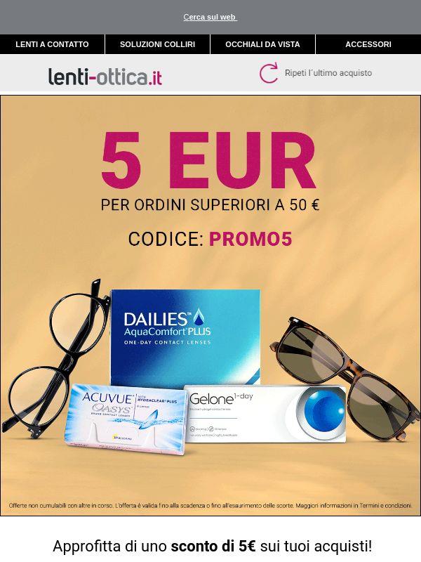 💸 5€ di sconto se acquisti oltre 50€