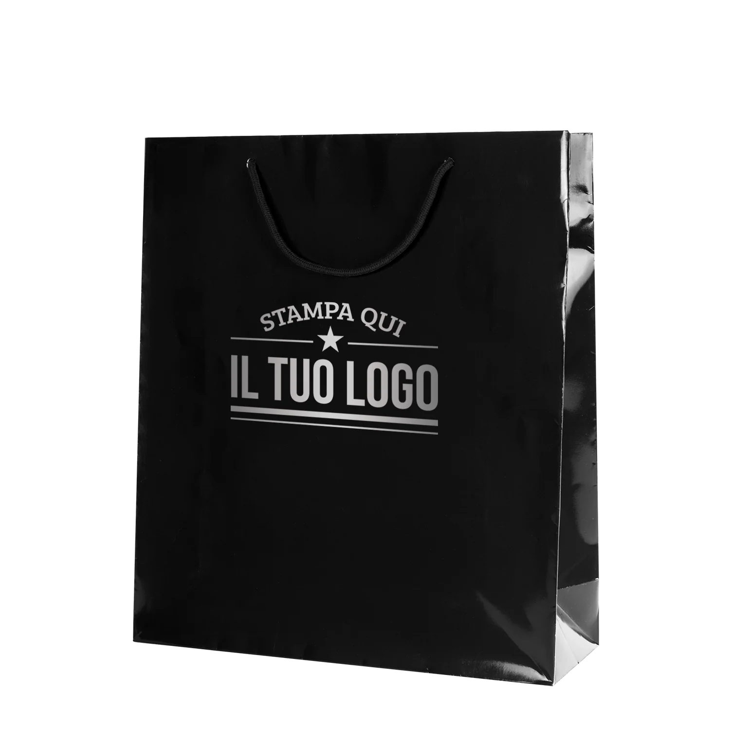 Image of Buste Shopper Carta Lusso Lucida Personalizzabili