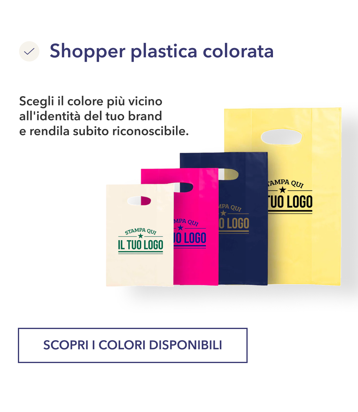 Shopper plastica colorata