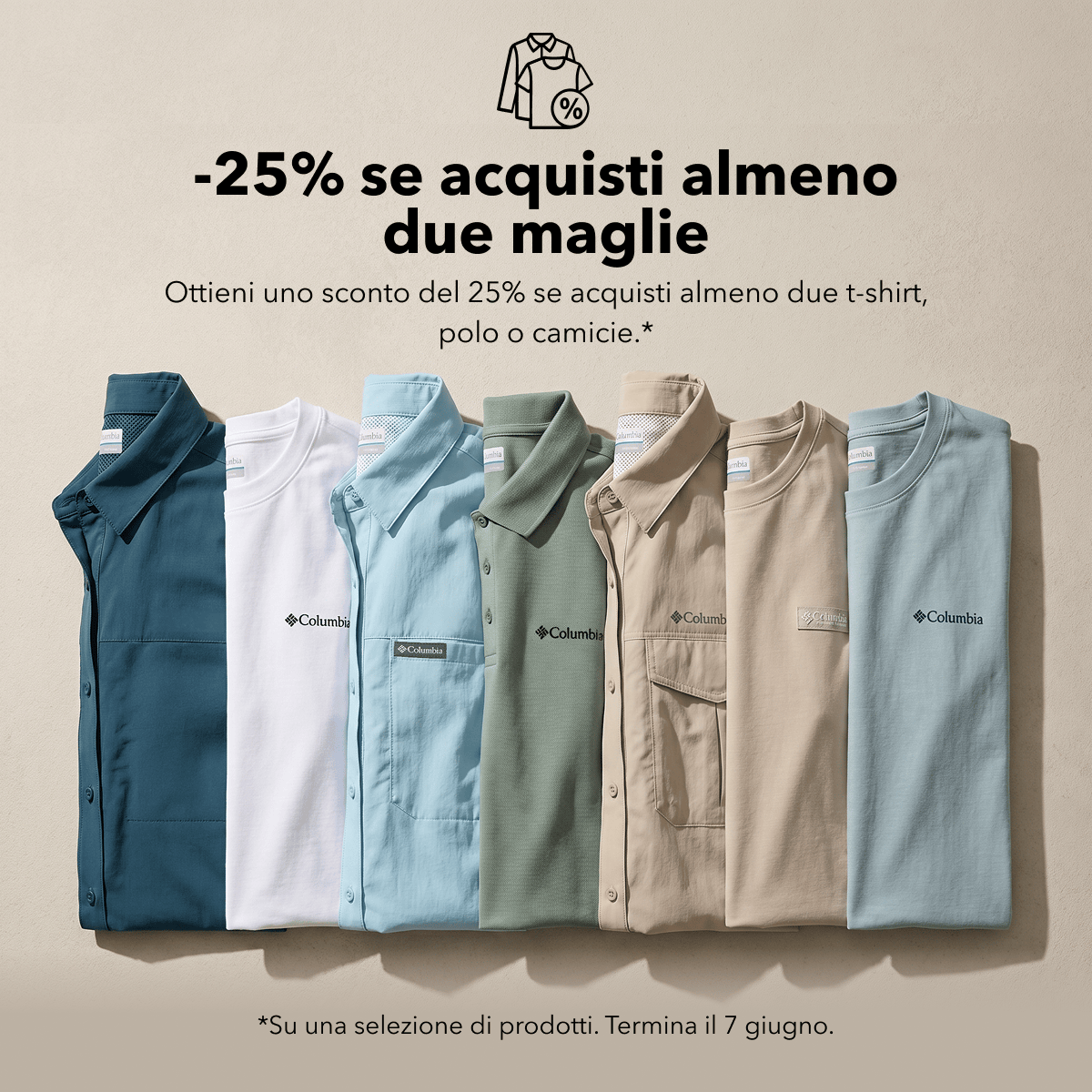 -25% se acquisti almeno due maglie