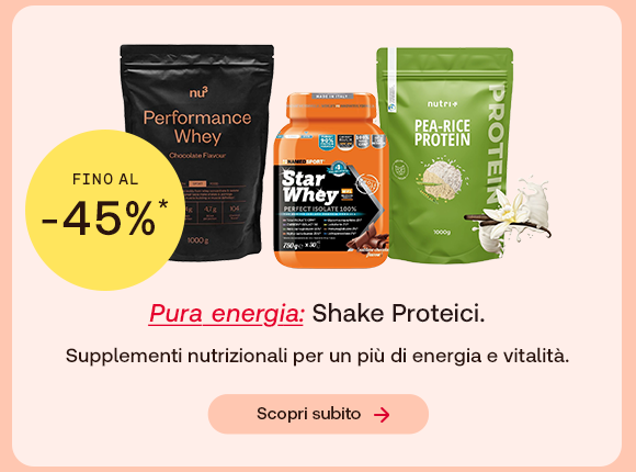 “Integratori per pelle e capelli (collagene, coenzima Q10 e betacarotene) con offerta fino al -50%. Testo: ‘Prepara pelle e capelli per il sole’ e pulsante ‘Scopri subito’.” “Integratori per pelle e capelli (collagene, coenzima Q10 e betacarotene) con offerta fino al -50%. Testo: ‘Prepara pelle e capelli per il sole’ e pulsante ‘Scopri subito’.”
