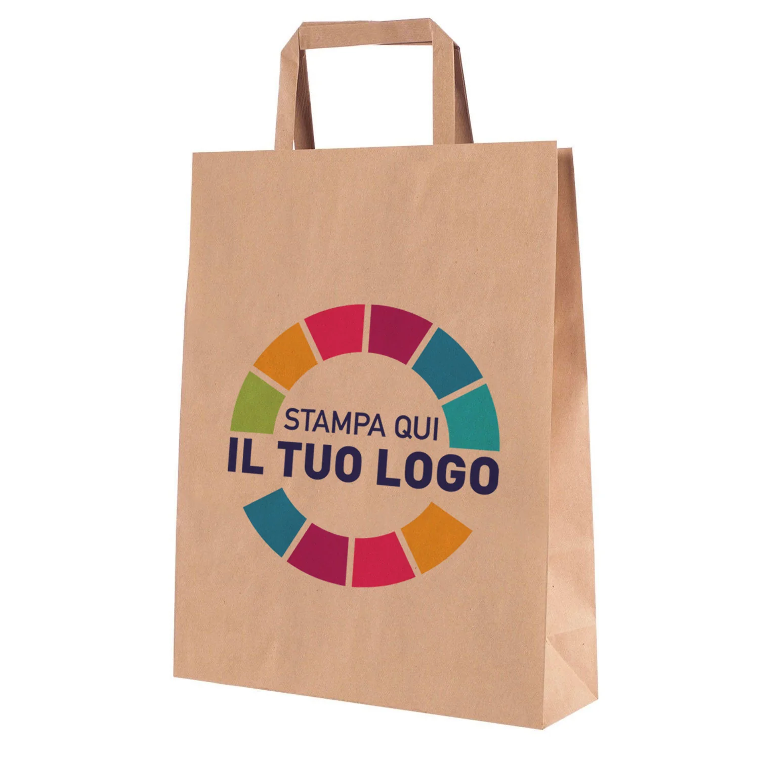 Image of Shopper Carta Logo a Colori 1-2 Lati Piattina