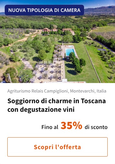 Soggiorno di charme in Toscana con degustazione vini