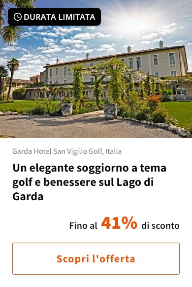 Un elegante soggiorno a tema golf e benessere sul Lago di Garda