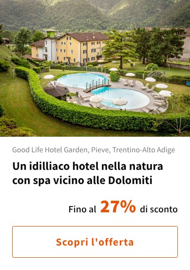Un idilliaco hotel nella natura con spa vicino alle Dolomiti