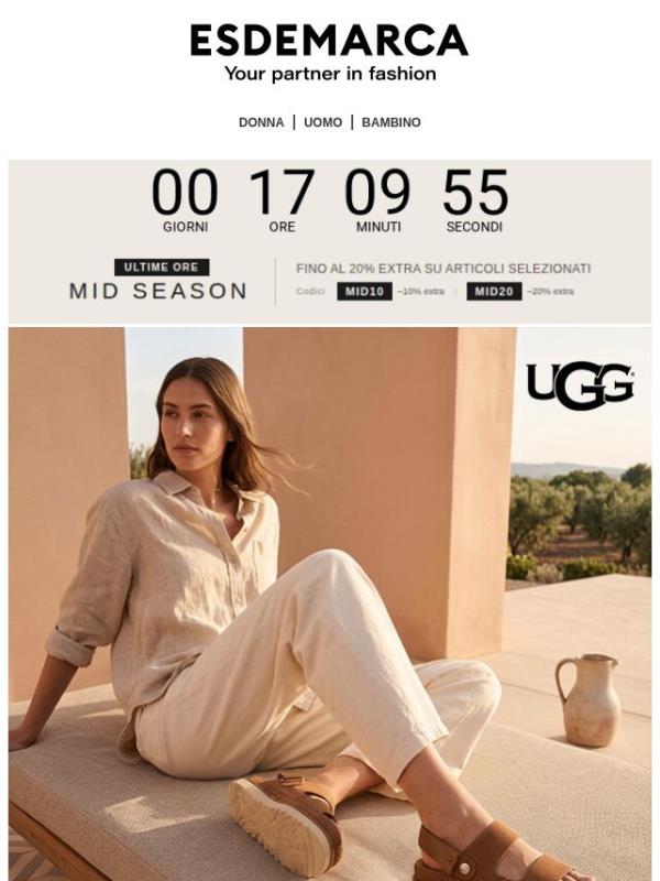 Ultime ore Mid Season: fino al -20% extra solo fino alle 23:59 (CET)