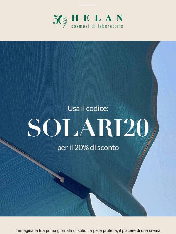 l tuo sole migliore: -20% sui solari☀️