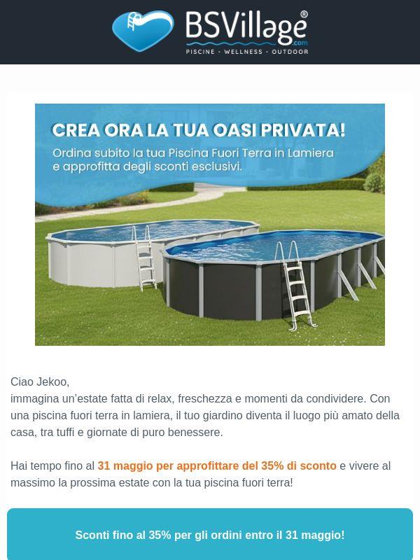 Piscine Fuori Terra in lamiera al -35%: ultimi giorni per l’estate perfetta