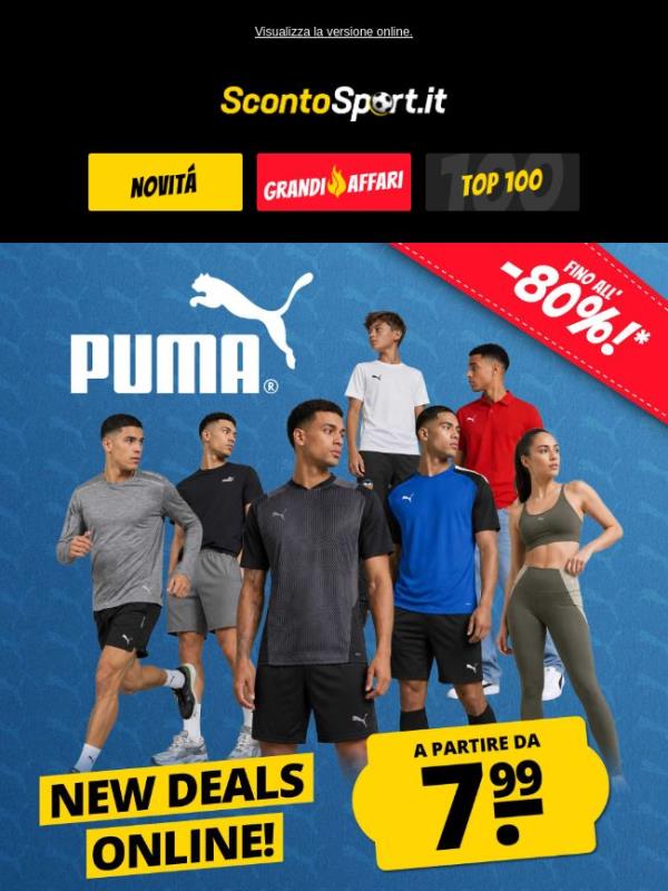 🤩 Nuove offerte PUMA a partire da 7,99 €