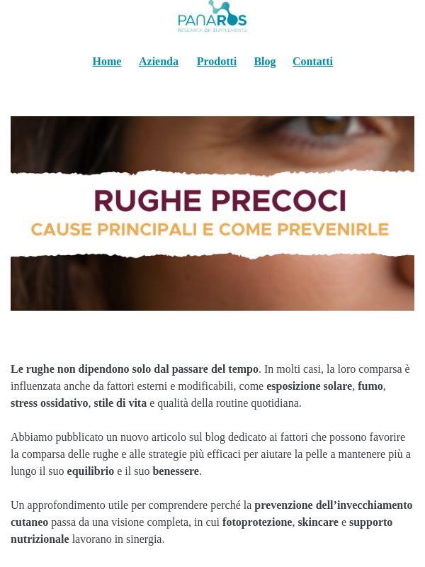 Perché le rughe possono comparire prima del previsto?
