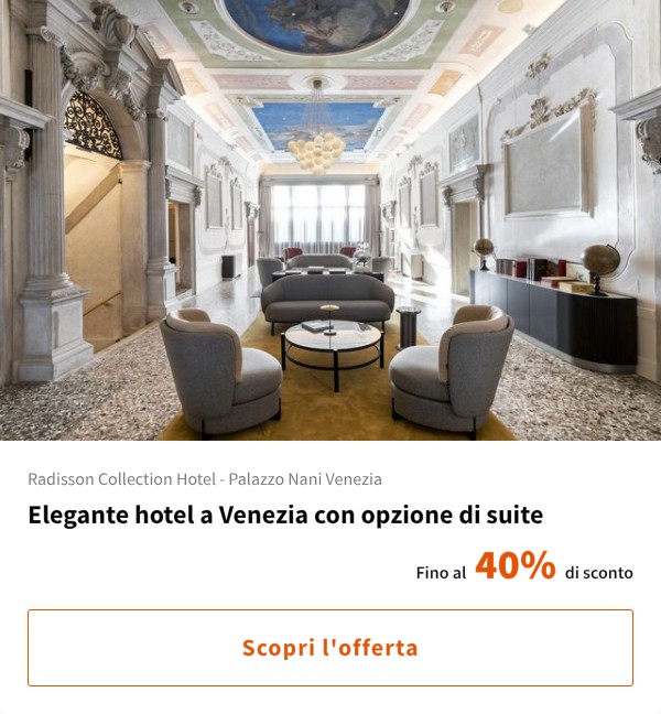 Elegante hotel a Venezia con opzione di suite