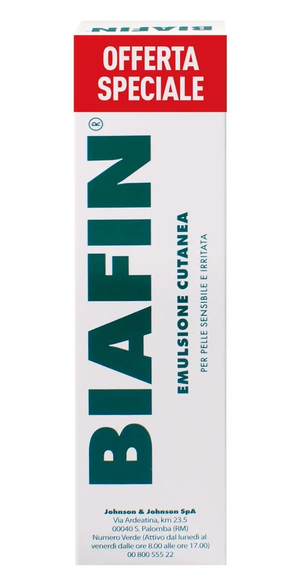 Biafin Emulsione Cutanea Idratante Lenitiva PROMO 100 ml Crema Scottature Pelle Sensibile e Irritata
