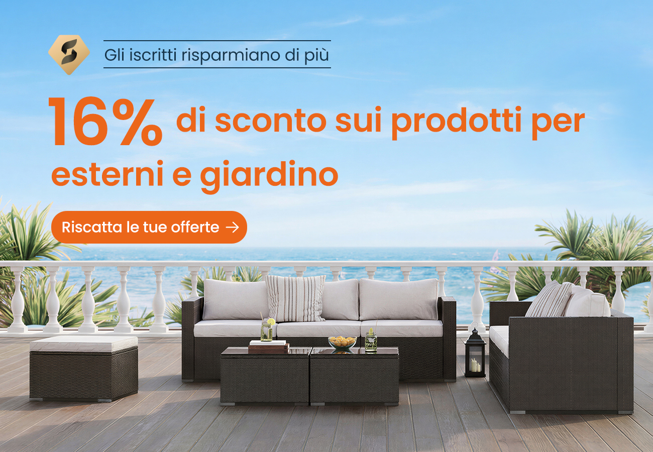 15% di sconto su tutto