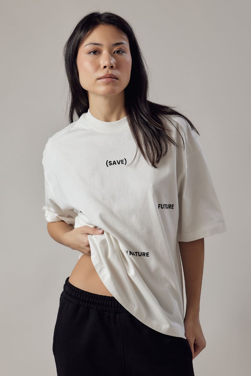 T-Shirt Loose Fit Unisex Off White