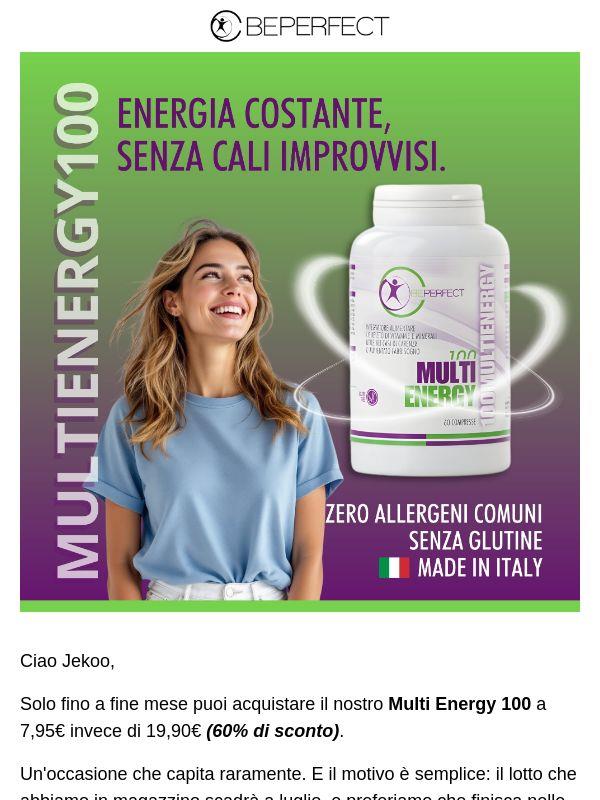 📣 60% di sconto su Multi Energy!