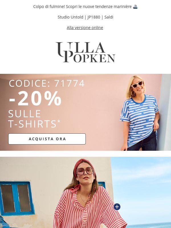 -20% sulle t-shirt 💥 Non perdere l'occasione!