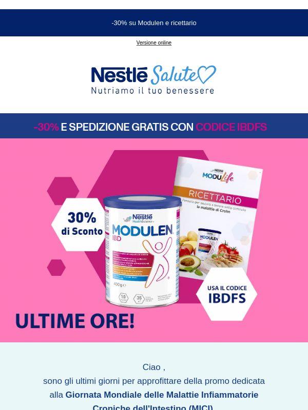 Ultimi giorni: -30% su Modulen e consegna gratis!