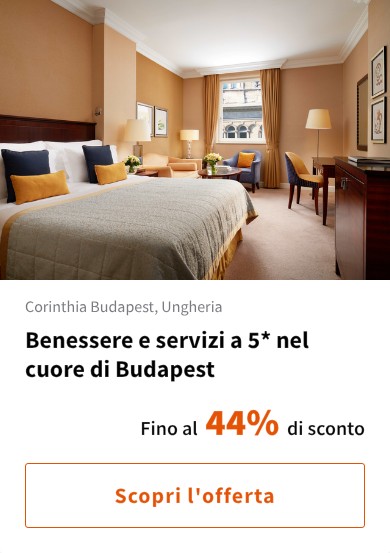 Benessere e servizi a 5* nel cuore di Budapest
