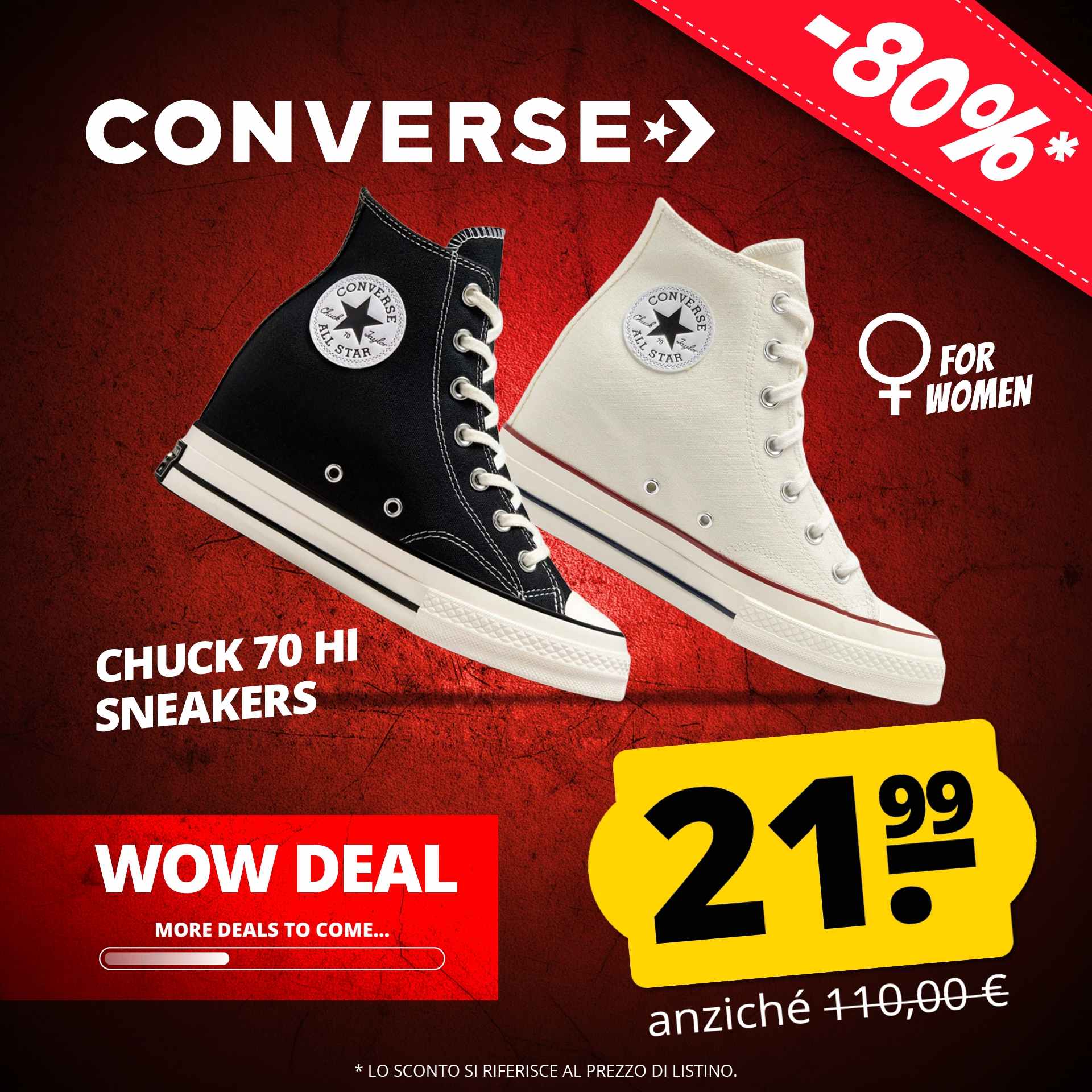 converse chuck 70 wedge hi donna sneakers