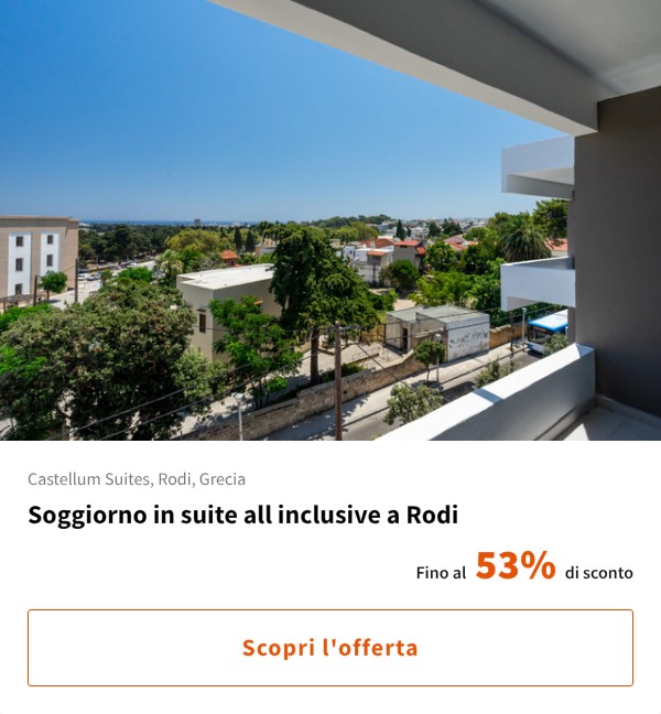 Soggiorno in suite all inclusive a Rodi