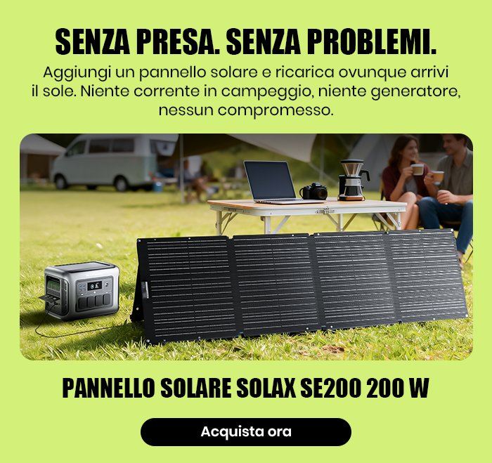 SOLAX SE200 Pannello Solare Monocristallino 200W