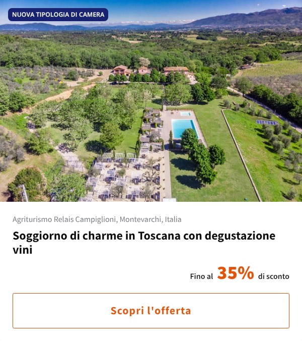 Soggiorno di charme in Toscana con degustazione vini