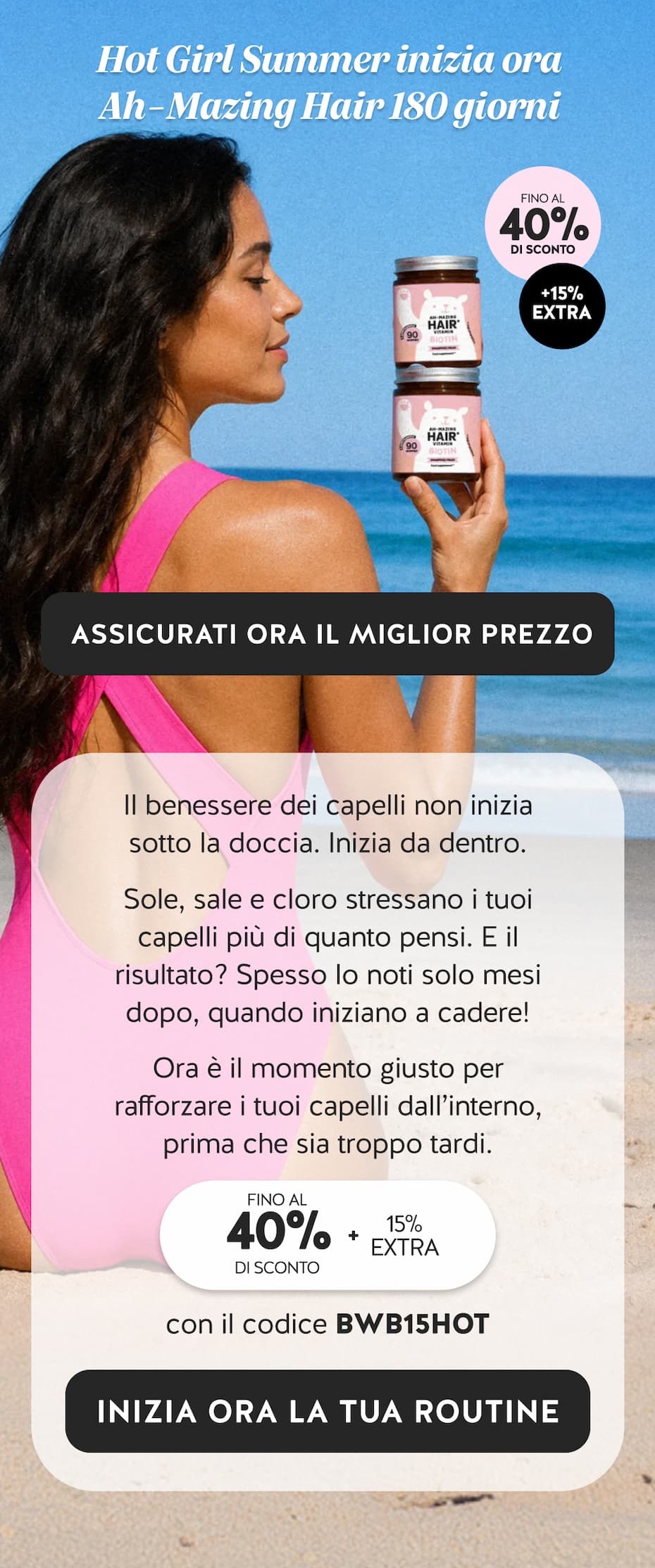 Fino al -40% su tutto + 15% extra