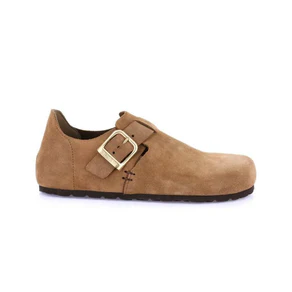 Grunland Scarpa London con Plantare Morbido Sughero Bio Donna in Camoscio Tortora