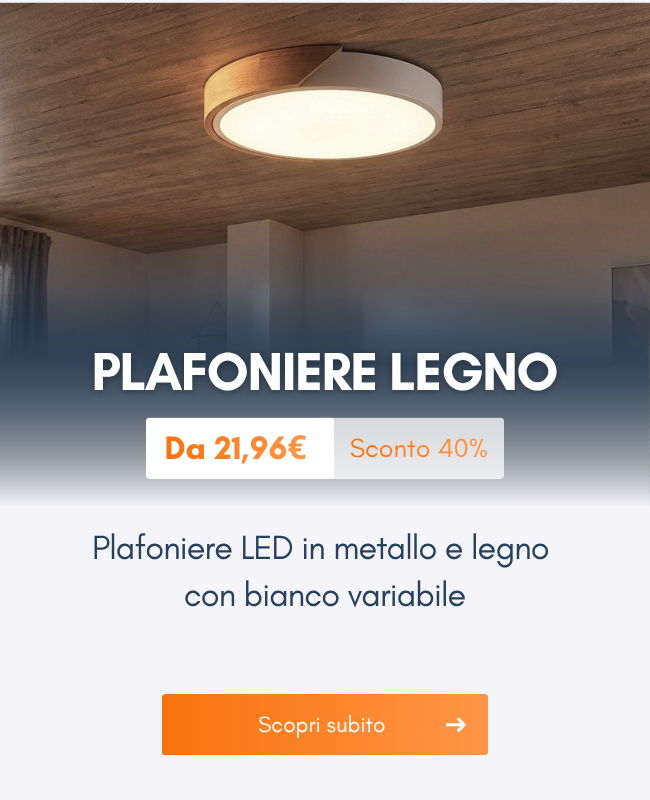 Plafoniere Legno