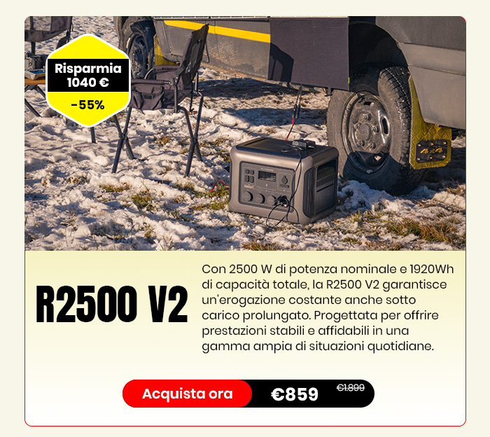 R2500 V2 Power Station Portatile 2500W 1920Wh
