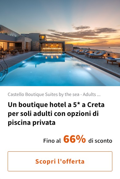 Un boutique hotel a 5* a Creta per soli adulti con opzioni di piscina privata