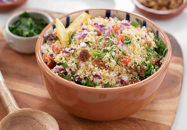 Fluffy mediterranean couscous