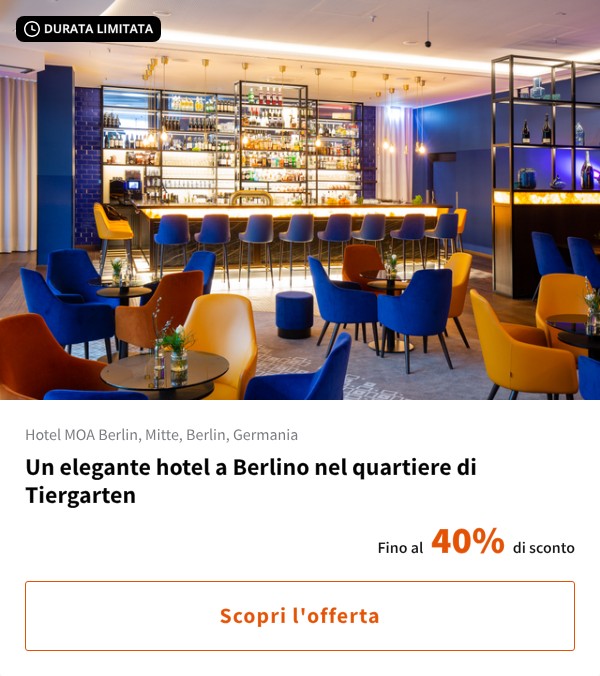 Un elegante hotel a Berlino nel quartiere di Tiergarten