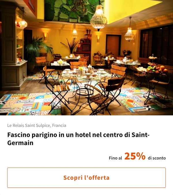 Fascino parigino in un hotel nel centro di Saint-Germain