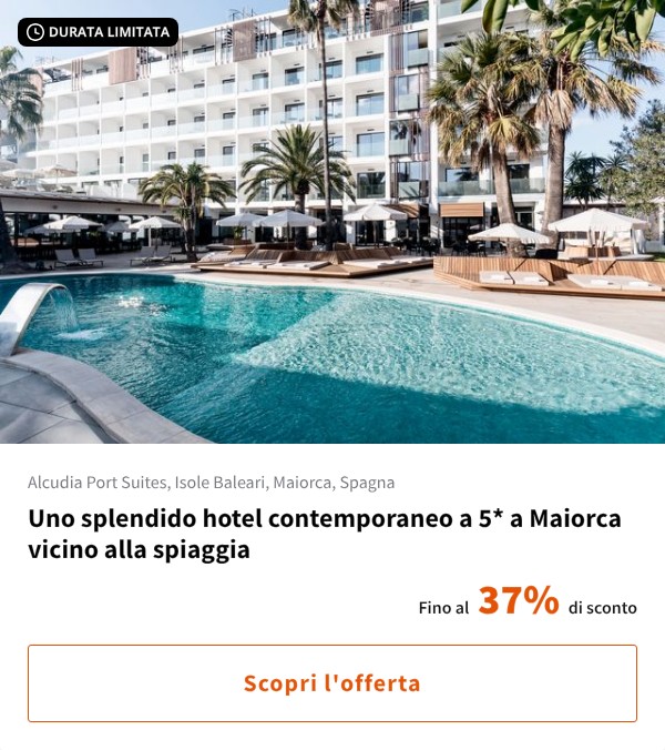 Uno splendido hotel contemporaneo a 5* a Maiorca vicino alla spiaggia