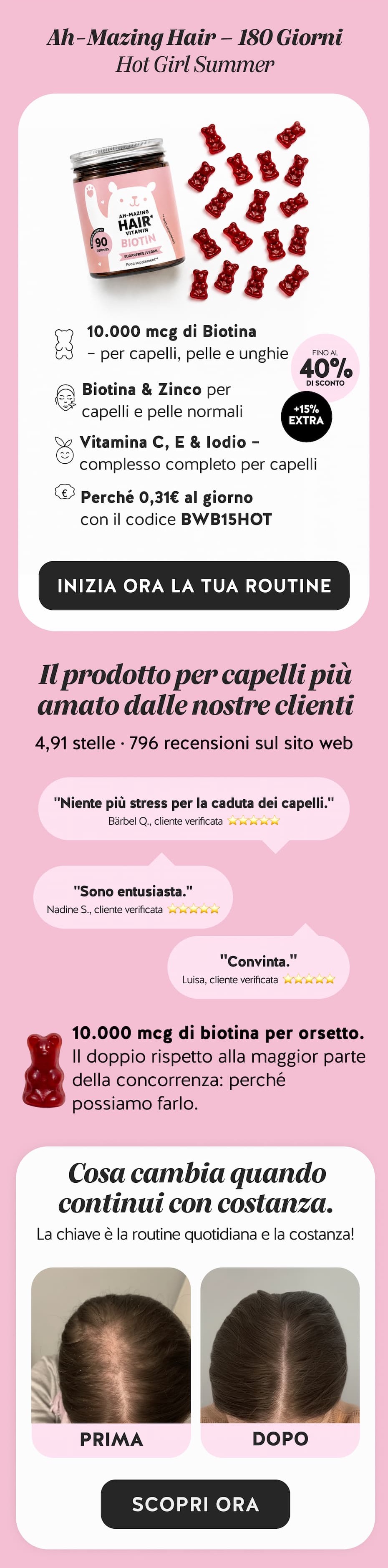Fino al -40% su tutto + 15% extra