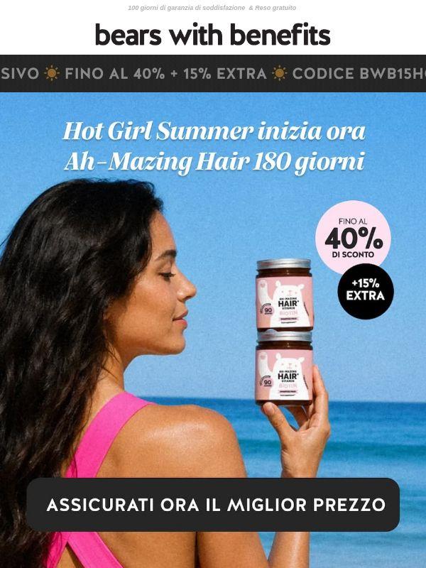 Capelli perfetti? 0,31€ al giorno. 💗