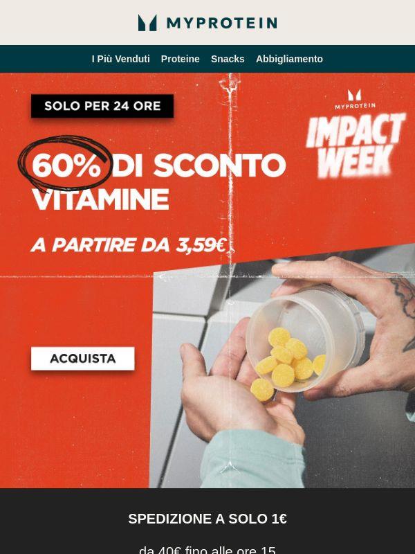 24 Ore ⏰ -60% sulle Vitamine