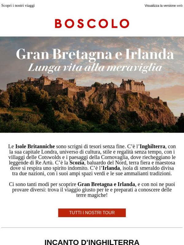 Inghilterra, Scozia o Irlanda: cosa preferisci?