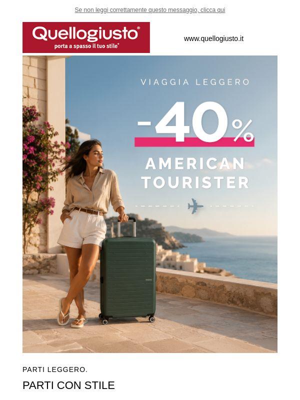 -40% sulle valigie American Tourister: pronti per partire?