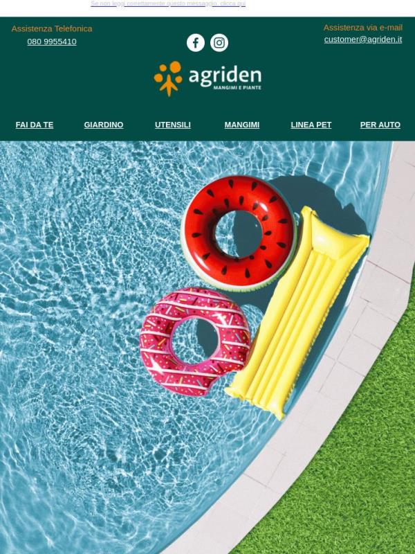 -10% sulla categoria ESTATE! Solo su Agriden! 🌿