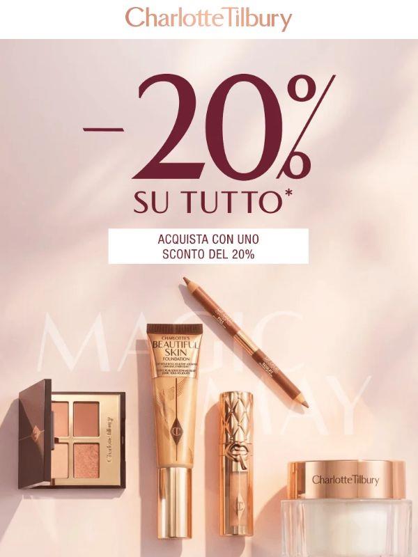 È ARRIVATO IL 20% DI SCONTO! ✨